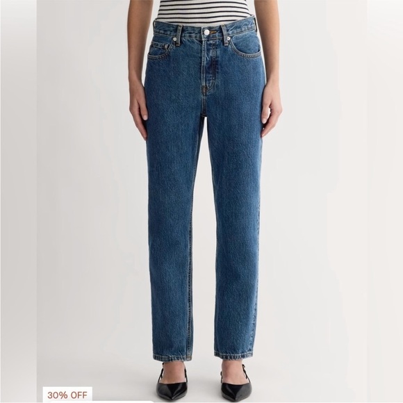 Everlane Denim - Everlane Women's Straight Leg Jeans in Blue